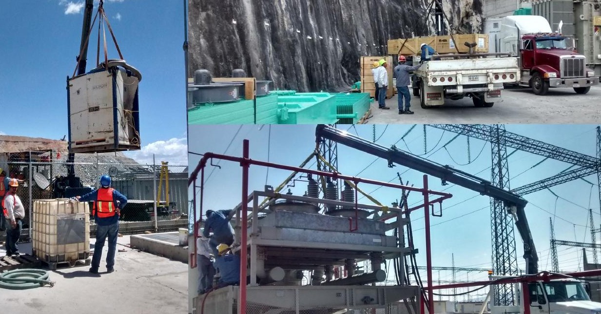 Maniobra e instalación de equipo eléctrico